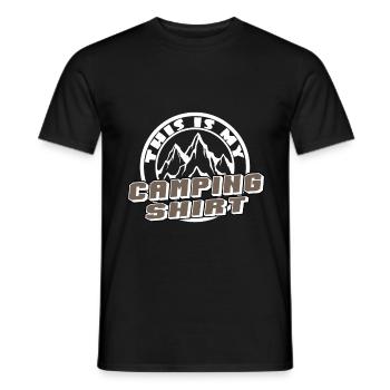 C'est ma chemise de camping - T-shirt homme - noir - Devant - AI Model Male 178 light (178cm)
