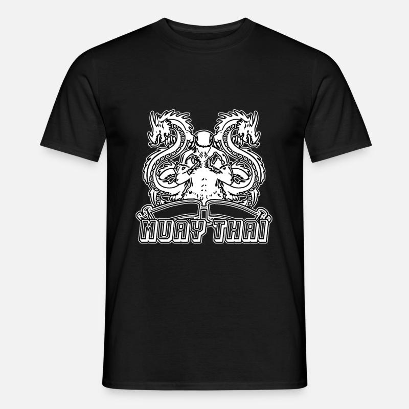 Muay Thai - Männer T-Shirt - Schwarz