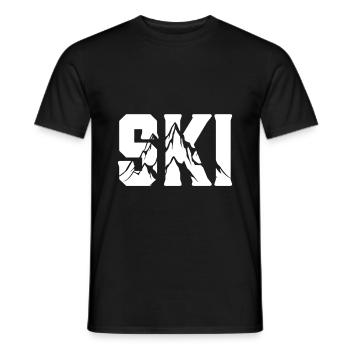 SKI - T-shirt homme - noir - Devant - AI Model Male 178 light (178cm)