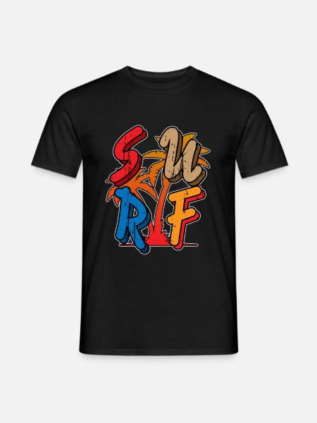 surf - T-shirt homme - noir