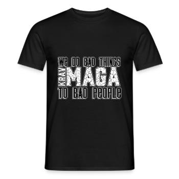 Krav Maga - Men's T-Shirt - black - Front - AI Model Male 178 light (178cm)