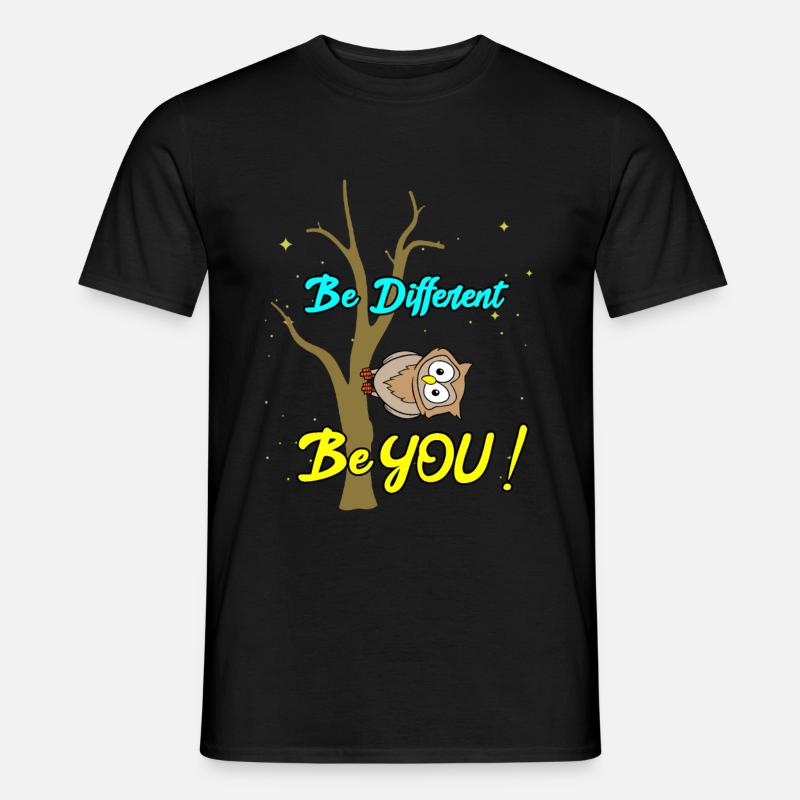 Be Different - Be You - Männer T-Shirt - Schwarz