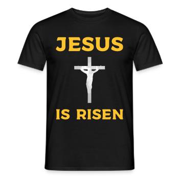 Jésus-Christ Croix Bible Bible Christianisme - T-shirt homme - noir - Devant - AI Model Male 178 light (178cm)