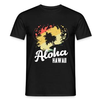 hawaii - Männer T-Shirt - Schwarz - Vorne - AI Model Male 178 light (178cm)