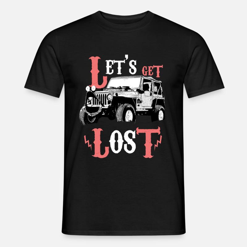 lets get lost - Männer T-Shirt - Schwarz