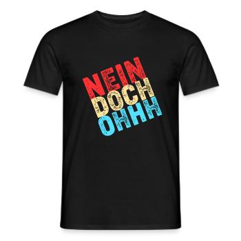 Nein Doch Ohhh Ohh Oh Louis de Funès - Männer T-Shirt - Schwarz - Vorne - AI Model Male 178 light (178cm)