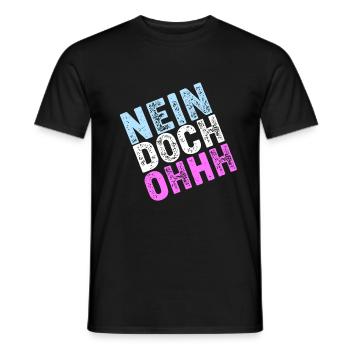 Nein Doch Ohhh Ohh Oh Louis de Funès - Männer T-Shirt - Schwarz - Vorne - AI Model Male 178 light (178cm)