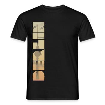 Berlin tower - Men's T-Shirt - black - Front - AI Model Male 178 light (178cm)