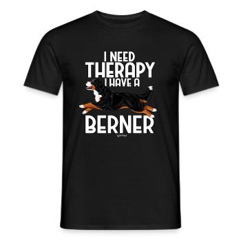 Bernese Berner Therapy 2 - Men's T-Shirt - black - Front - AI Model Male 178 light (178cm)