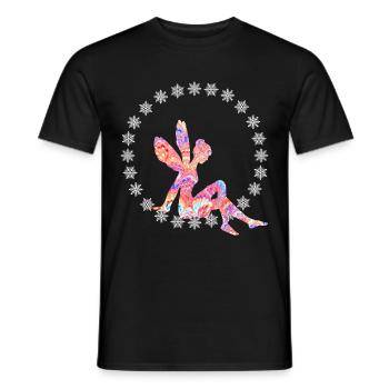 fee e 254 - Männer T-Shirt - Schwarz - Vorne - AI Model Male 178 light (178cm)