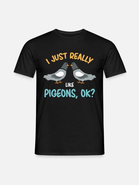 Pigeons Pigeons Pigeon Lovers Gift - Men's T-Shirt - black