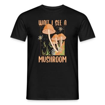 Chasse aux champignons Chasseur de champignons Cueilleur de champignons Morel Mycologue - T-shirt homme - noir - Devant - AI Model Male 178 light (178cm)