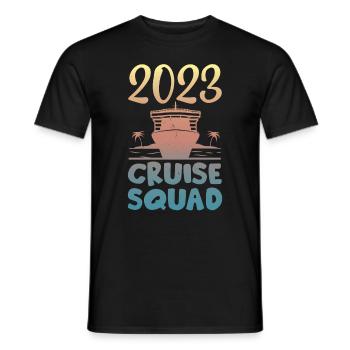 Croisières en famille - T-shirt homme - noir - Devant - AI Model Male 178 light (178cm)