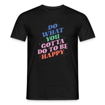 Citations de motivation inspirantes Dictons - T-shirt homme - noir - Devant - AI Model Male 178 light (178cm)