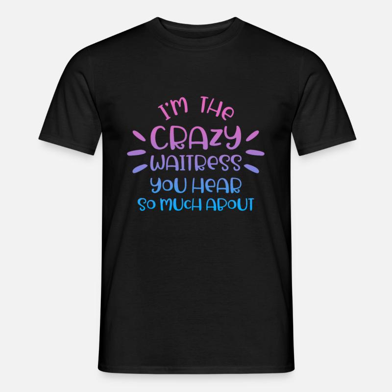 Diner Bar Kellnerin Kellner - Männer T-Shirt - Schwarz