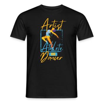 Danseur de ballet | Professeur de ballet | Ballerine - T-shirt homme - noir - Devant - AI Model Male 178 light (178cm)