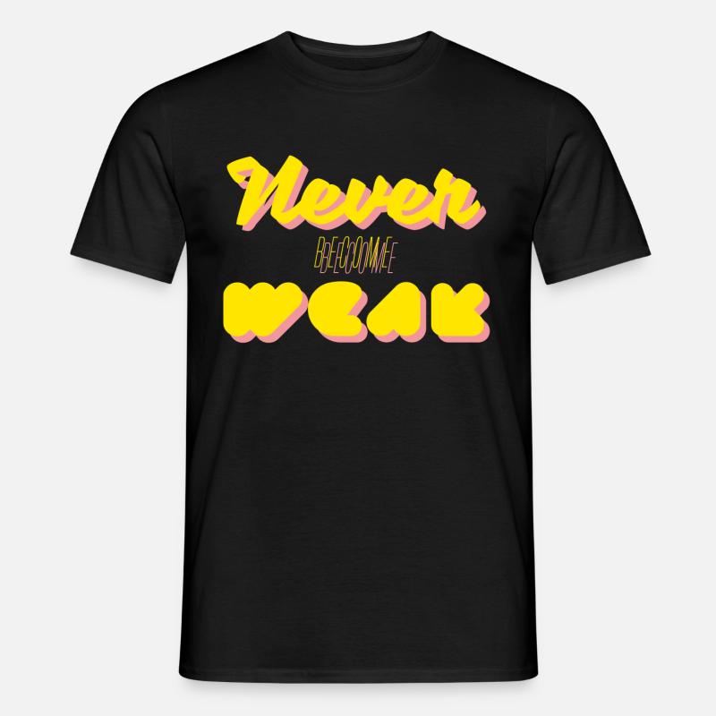 shinee - a-yo, never become weak - Männer T-Shirt - Schwarz