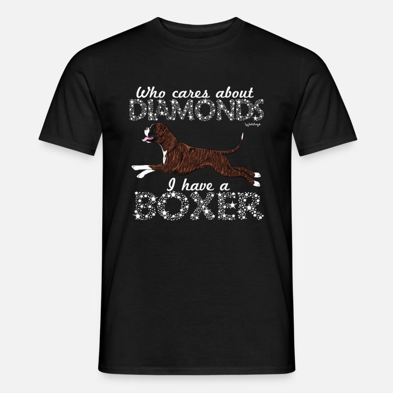 Boxer Diamonds 6 - Men’s T-shirt - black