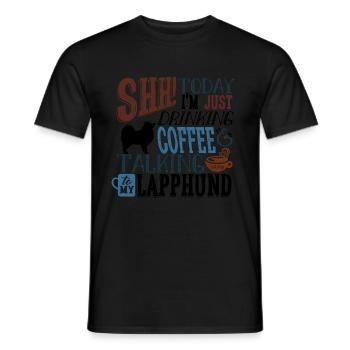 SHH Lappari Kaffee B2 - Männer T-Shirt - Schwarz - Vorne - AI Model Male 178 light (178cm)