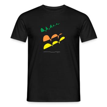 Line color - Männer T-Shirt - Schwarz - Vorne - AI Model Male 178 light (178cm)