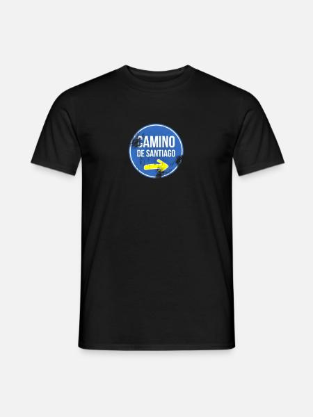 Camino Pilgrimage Route - Men's T-Shirt - black
