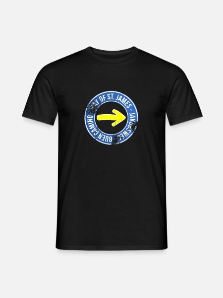 Pilgern nach Santiago de Compostela - Männer T-Shirt - Schwarz