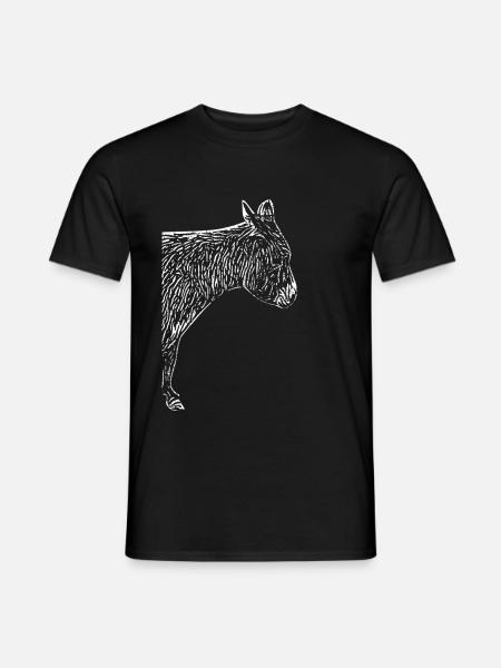 Cool donkey with Wuschelfell - Men's T-Shirt - black