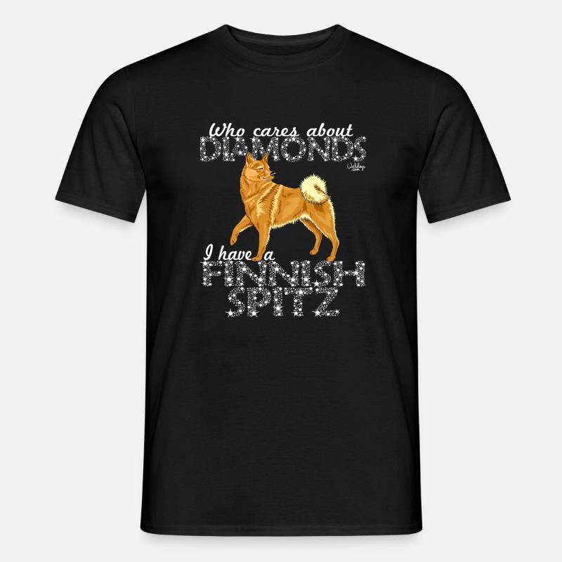 finnishspitzdiamonds - Männer T-Shirt - Schwarz