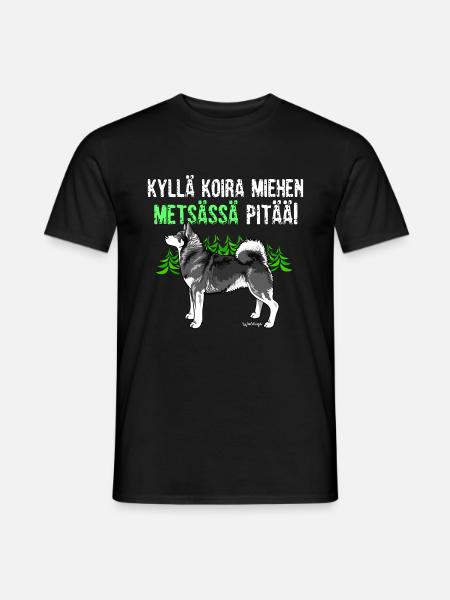 Jämtlanninpystykorva Metsä2 - Miesten T-paita - musta