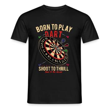 Fléchettes WM Fléchettes cadeaux - T-shirt homme - noir - Devant - AI Model Male 178 light (178cm)