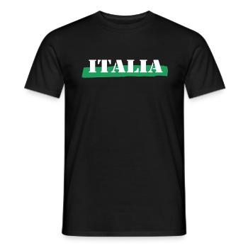Italia Italy - T-shirt homme - noir - Devant - AI Model Male 178 light (178cm)