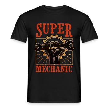 Mechaniker KFZ-Mechaniker Schrauber Automechaniker - Männer T-Shirt - Schwarz - Vorne - AI Model Male 178 light (178cm)