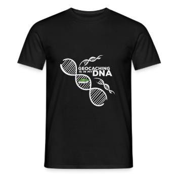 Geocaching - T-shirt homme - noir - Devant - AI Model Male 178 light (178cm)