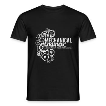 Maschinenbau - Männer T-Shirt - Schwarz - Vorne - AI Model Male 178 light (178cm)