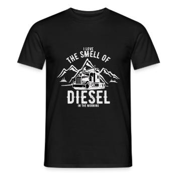 Truck Driver - Men's T-Shirt - black - Front - AI Model Male 178 light (178cm)