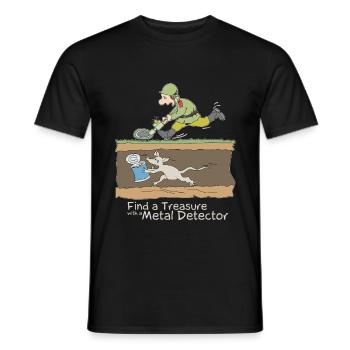 Sondeln - Männer T-Shirt - Schwarz - Vorne - AI Model Male 178 light (178cm)