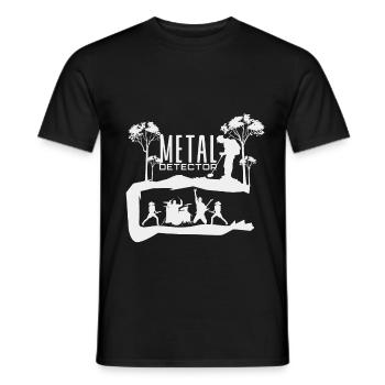Metal - Men's T-Shirt - black - Front - AI Model Male 178 light (178cm)