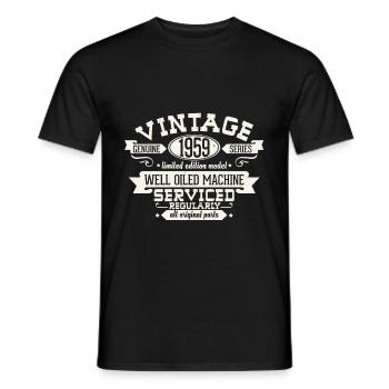 60ème anniversaire - T-shirt homme - noir - Devant - AI Model Male 178 light (178cm)