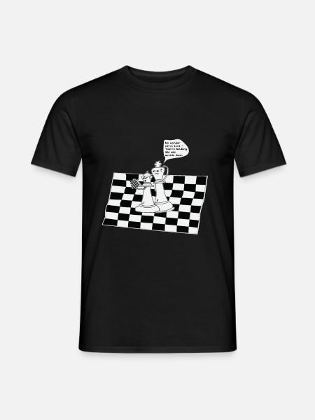 Schachfiguren Lustig - Männer T-Shirt - Schwarz