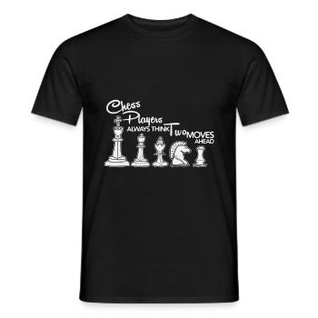 Chess Chess Game Jeu de société Sport Hobby Gift - T-shirt homme - noir - Devant - AI Model Male 178 light (178cm)