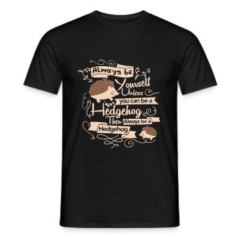 hérisson - T-shirt homme - noir - Devant - AI Model Male 178 light (178cm)