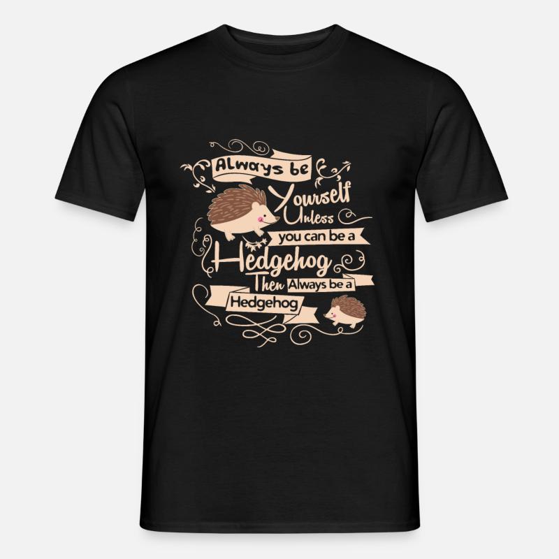 Igel - Männer T-Shirt - Schwarz