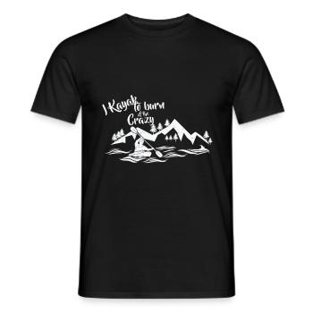 Ich fahre Kajak - Männer T-Shirt - Schwarz - Vorne - AI Model Male 178 light (178cm)