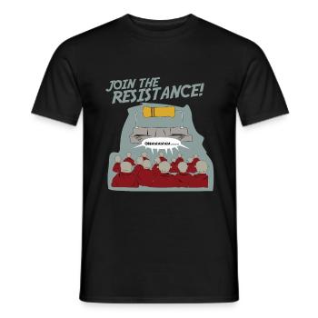 Monk nerd - Men's T-Shirt - black - Front - AI Model Male 178 light (178cm)