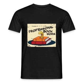 rat de bibliothèque - T-shirt homme - noir - Devant - AI Model Male 178 light (178cm)