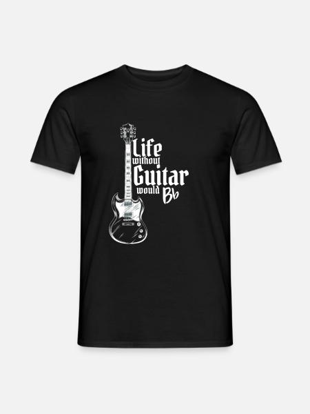 Guitarre - Mænd T-shirt - sort