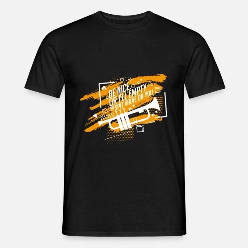 Trompete - Männer T-Shirt - Schwarz