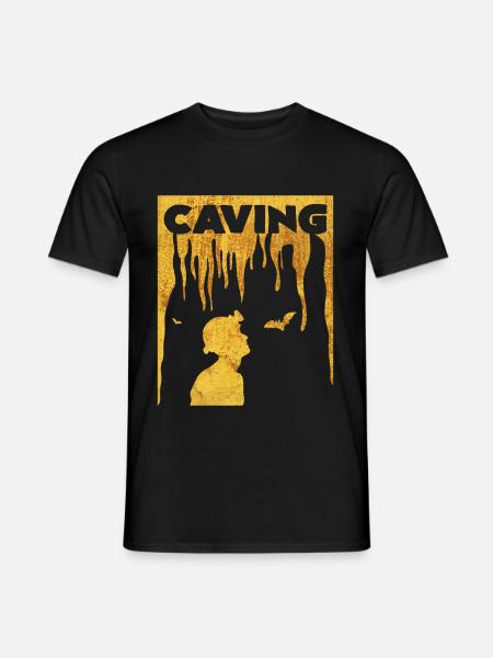 caving - Men's T-Shirt - black