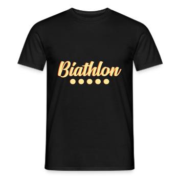 Athlète Biathlon Biathlète Biathlète Biathlon - T-shirt homme - noir - Devant - AI Model Male 178 light (178cm)