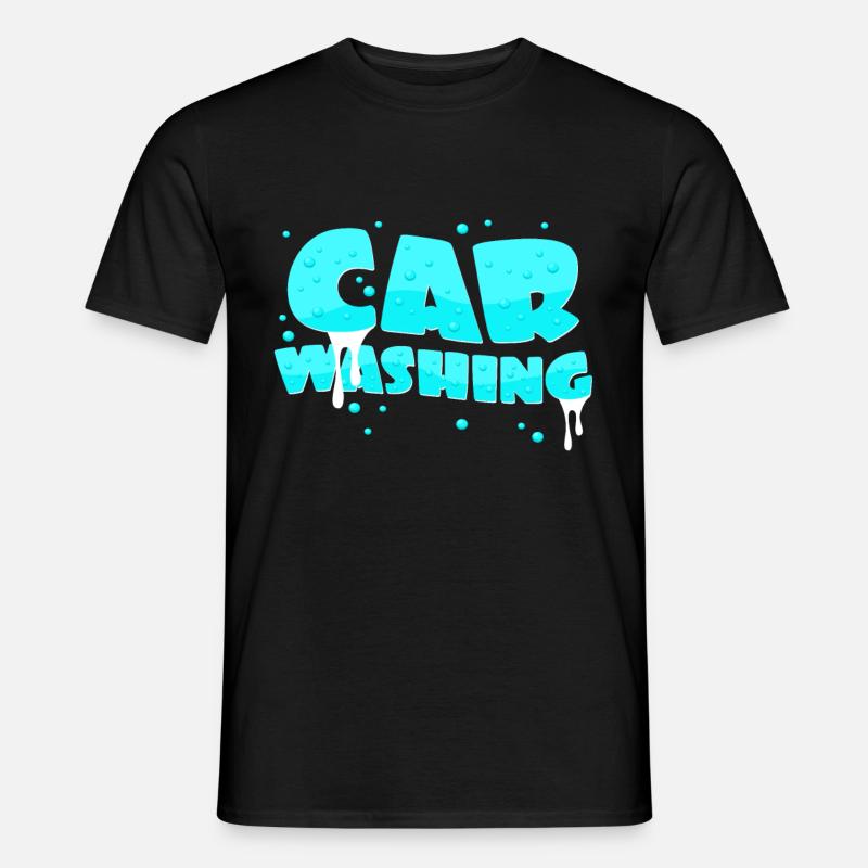 Autowäsche - Männer T-Shirt - Schwarz